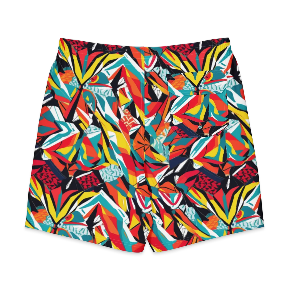 Spectrum Fracture on Men's Board Shorts — Back