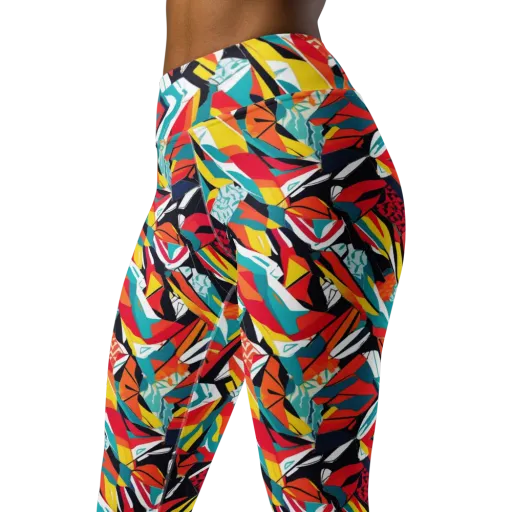Spectrum Fracture on a Yoga Leggings