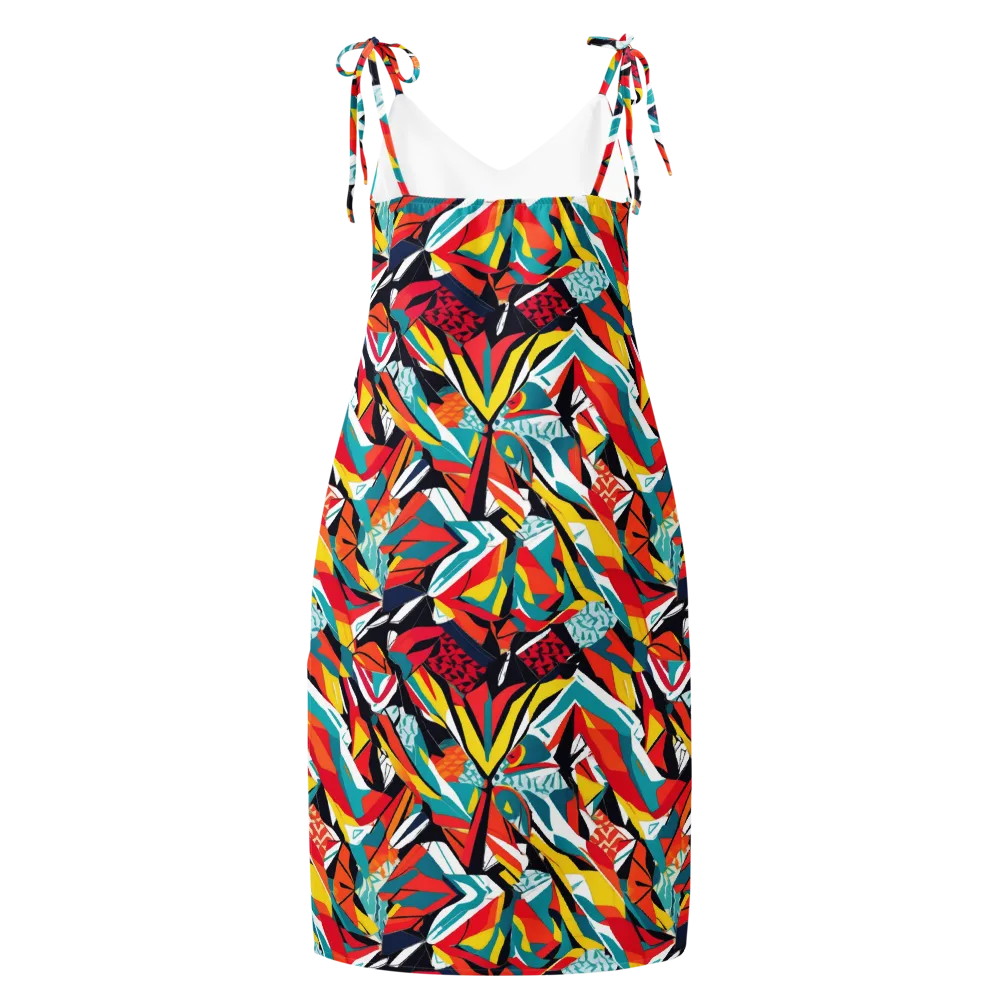 Spectrum Fracture on Slip Dress — Back