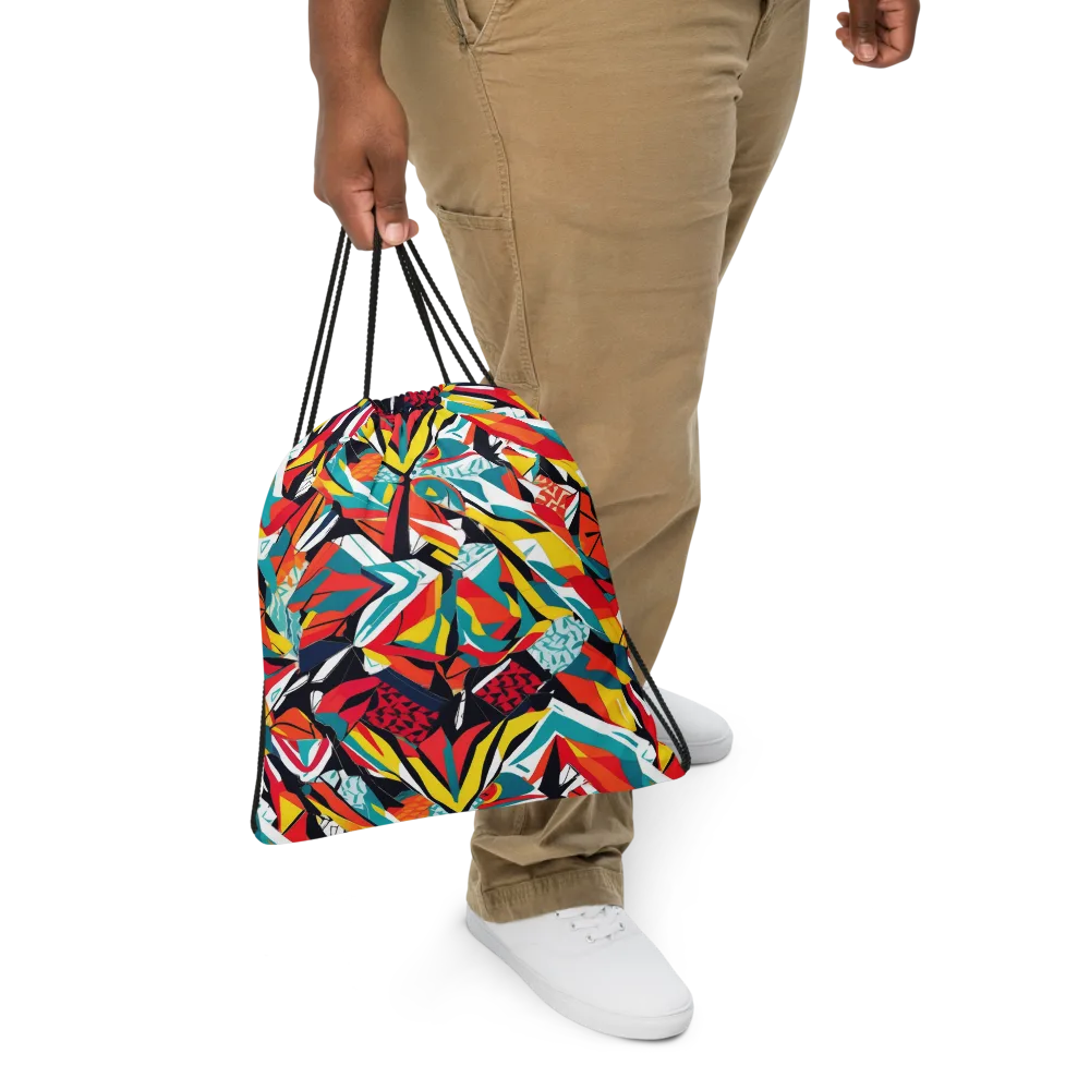 Spectrum Fracture on Drawstring Bag — Front
