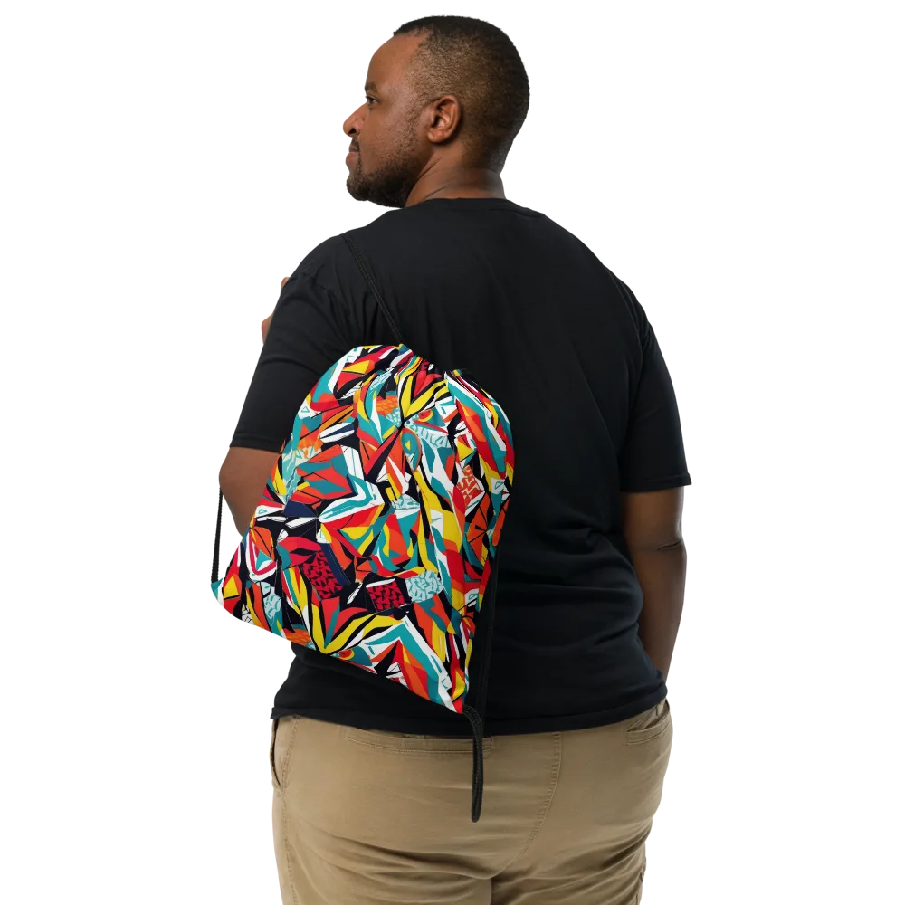 Spectrum Fracture on Drawstring Bag — Front