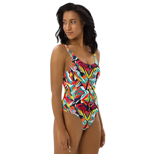 Spectrum Fracture on a One-Piece Swimsuit