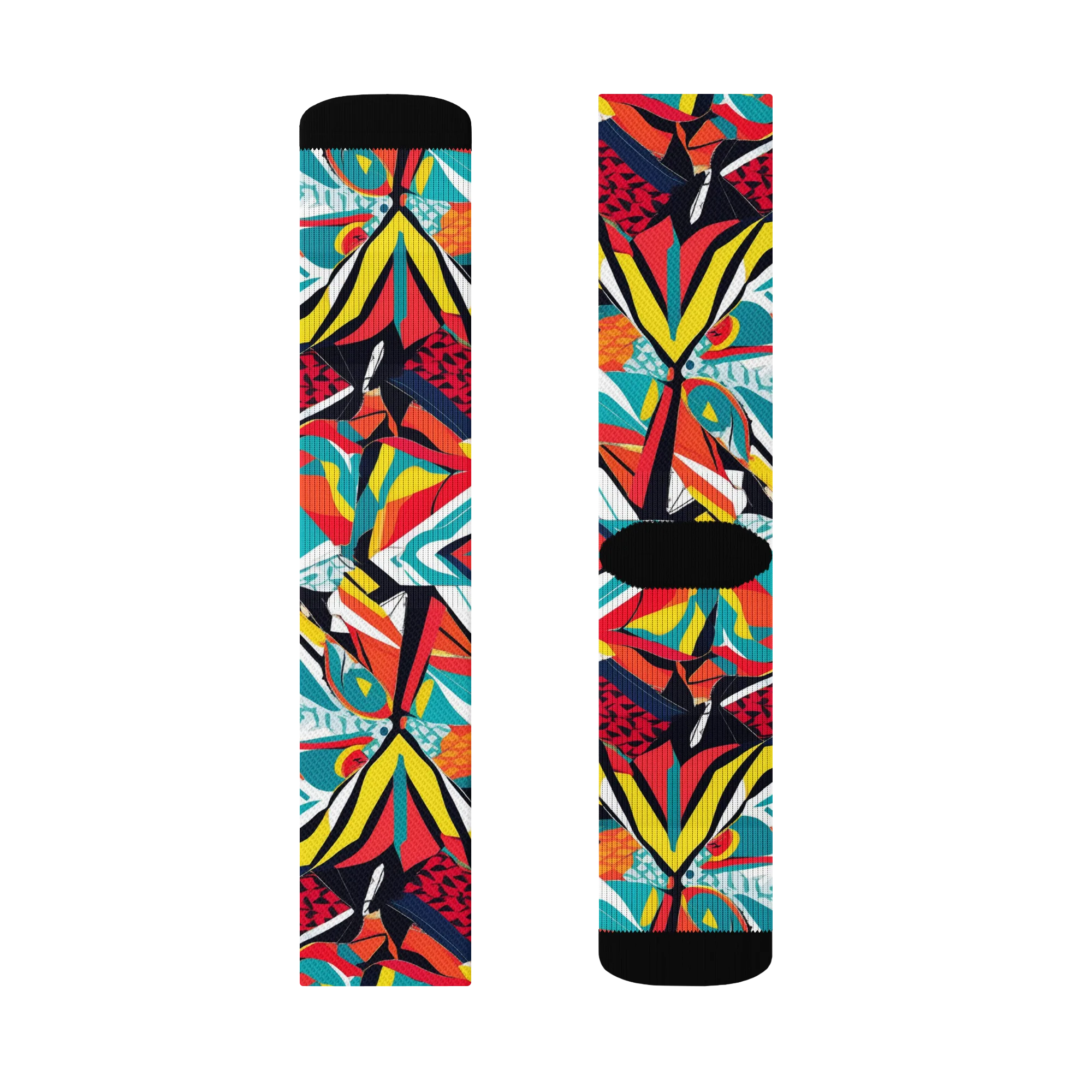 Spectrum Fracture on Socks — Left Sock