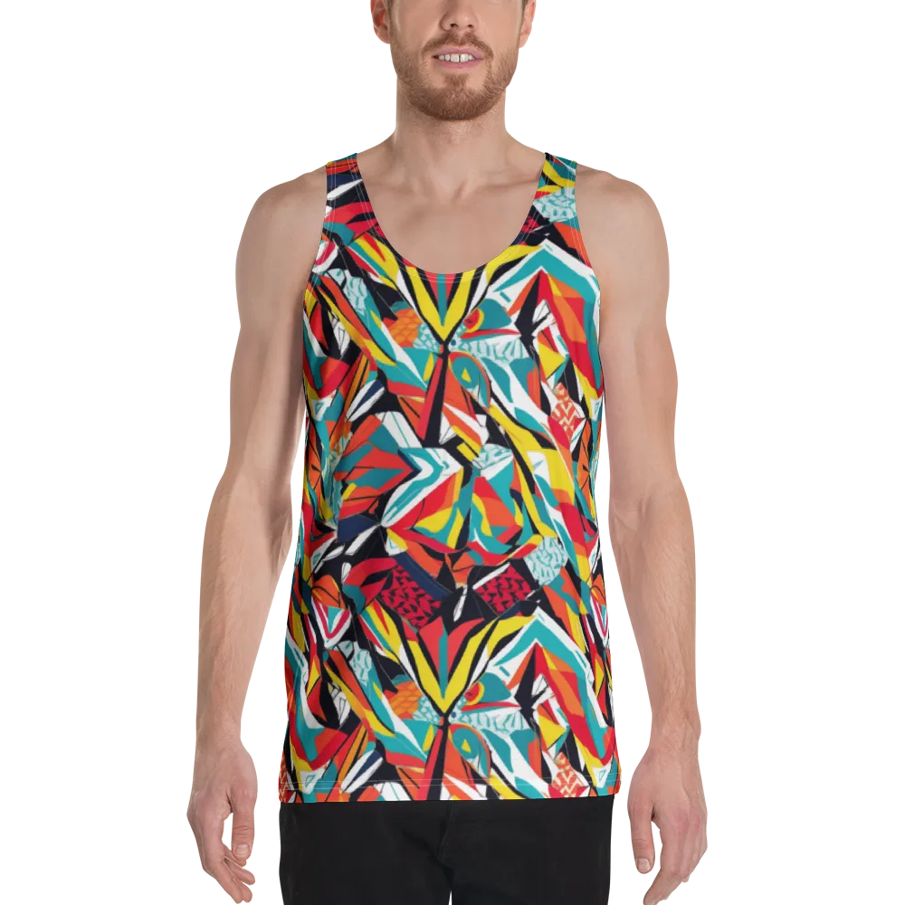 Spectrum Fracture on Men's Tank Top — Front
