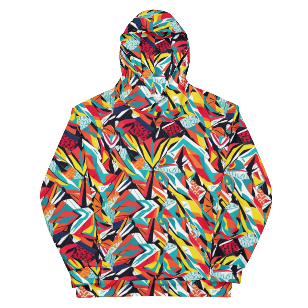 Spectrum Fracture on Cotton Hoodie — Front