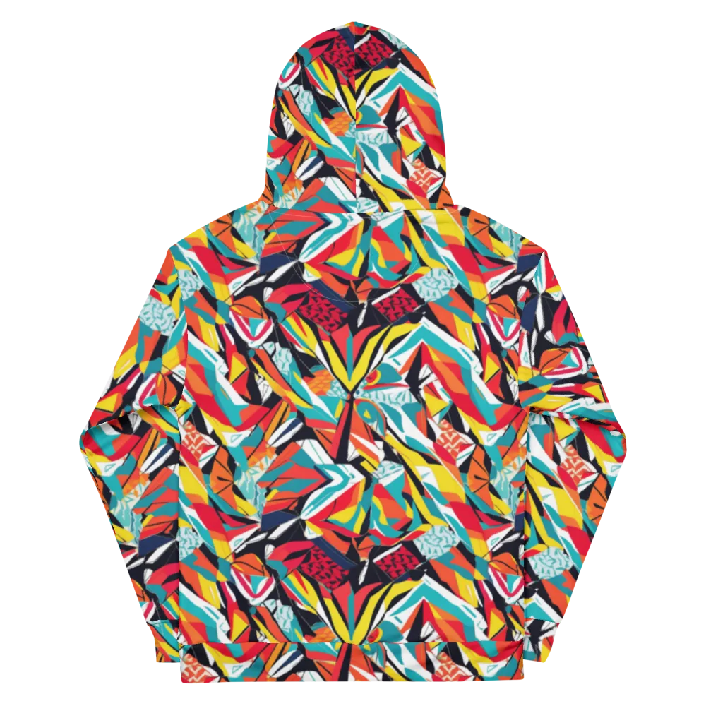 Spectrum Fracture on Cotton Hoodie — Back