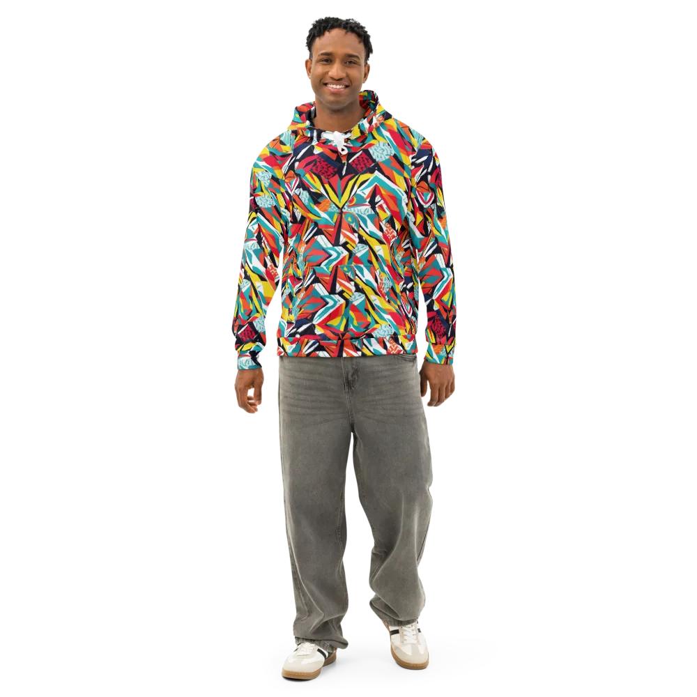Spectrum Fracture on Cotton Hoodie — Front