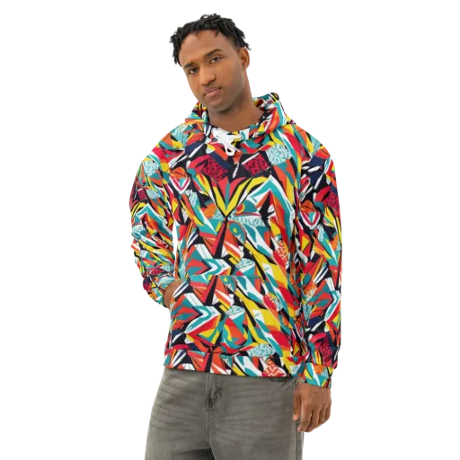 Spectrum Fracture on a Cotton Hoodie