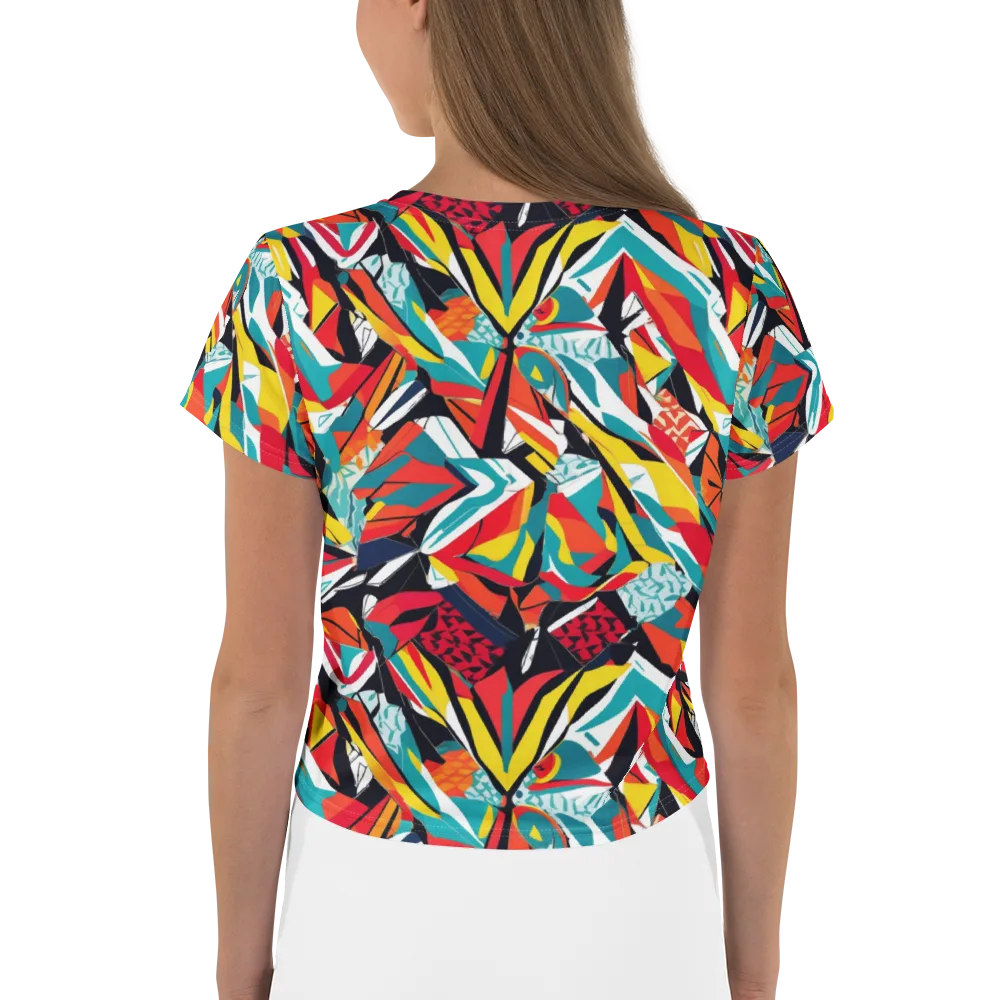 Spectrum Fracture on Crop Tee — Back