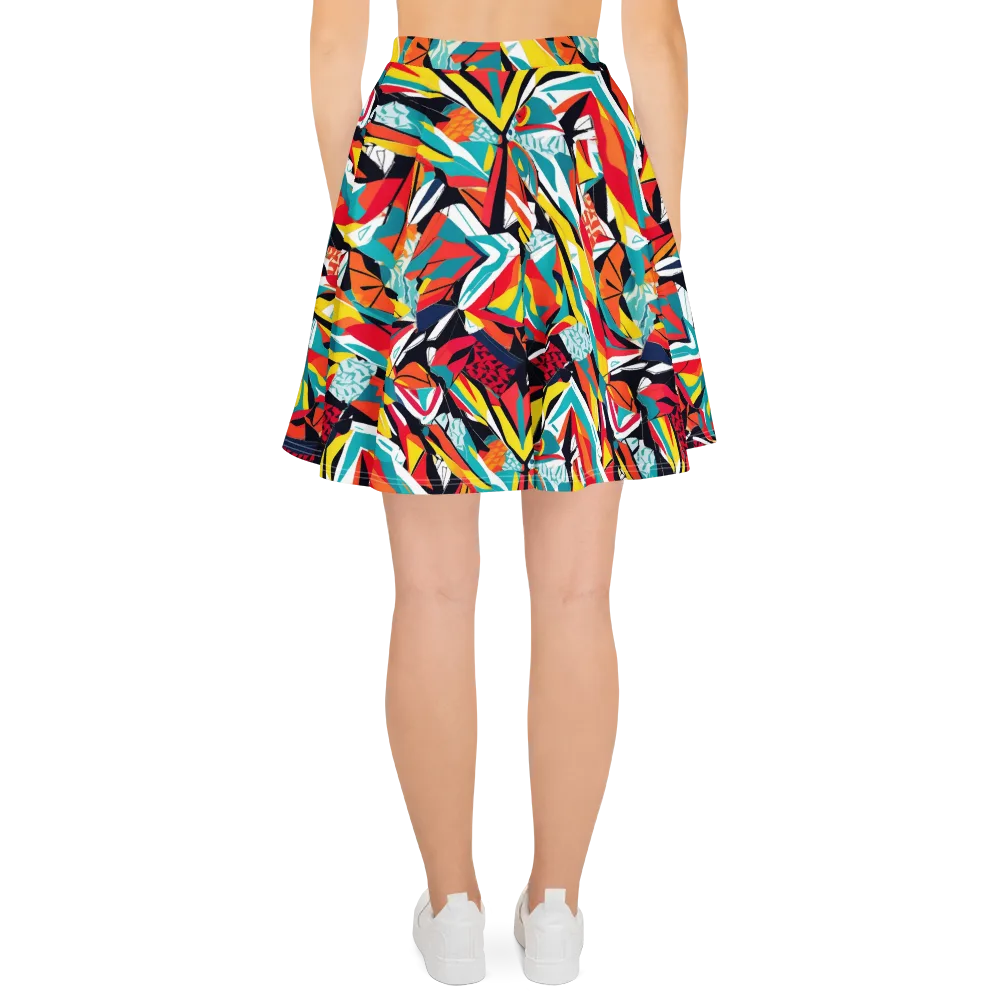 Spectrum Fracture on Skater Skirt — Back