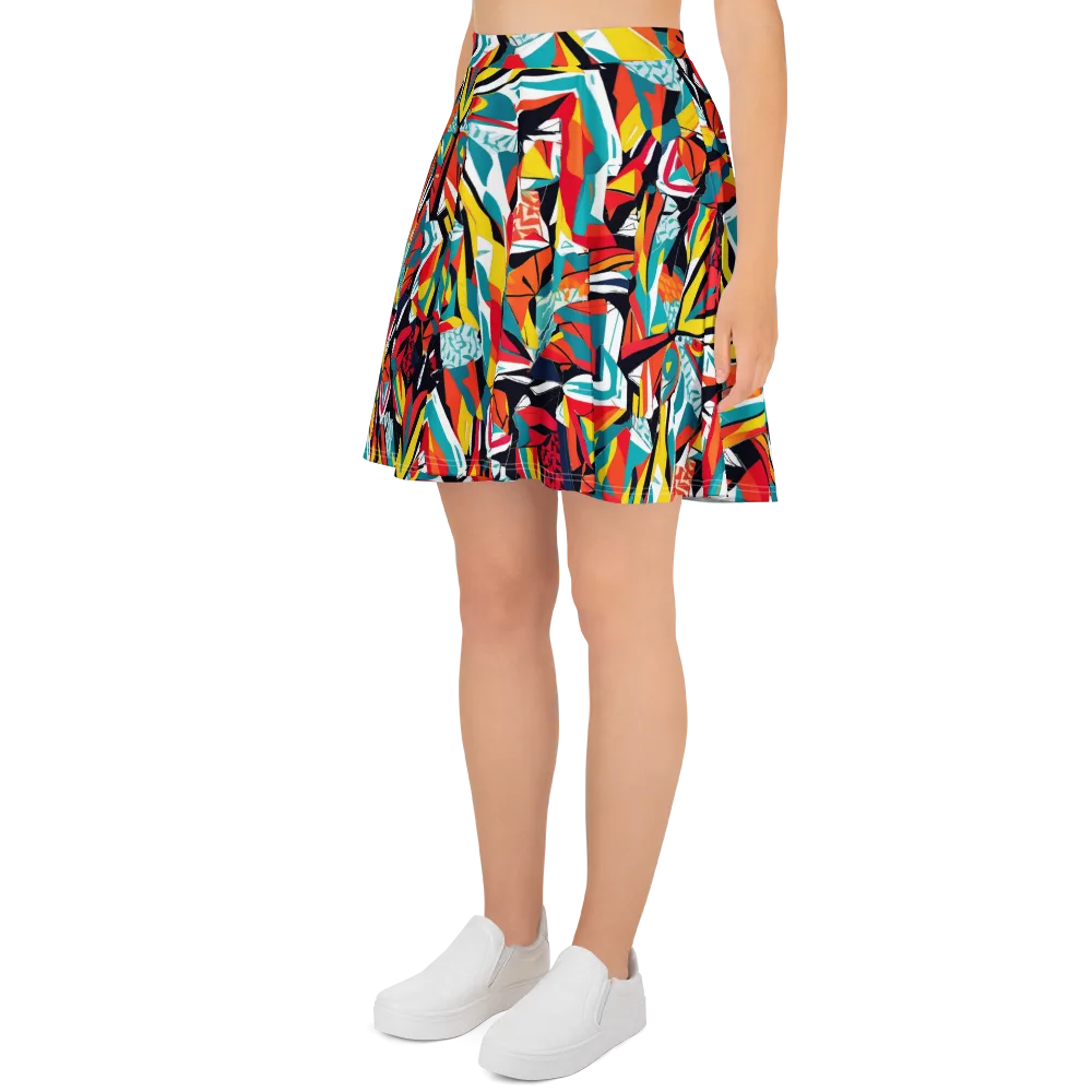Spectrum Fracture on Skater Skirt — Left