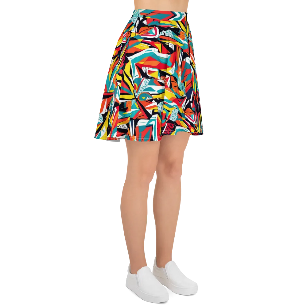 Spectrum Fracture on Skater Skirt — Right