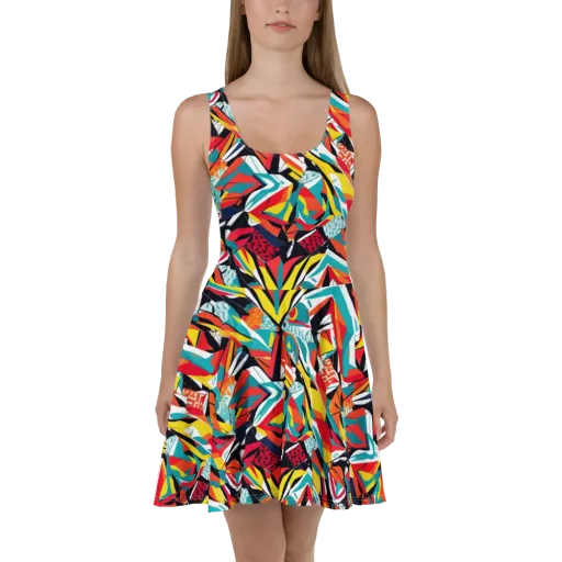 Spectrum Fracture on a Skater Dress