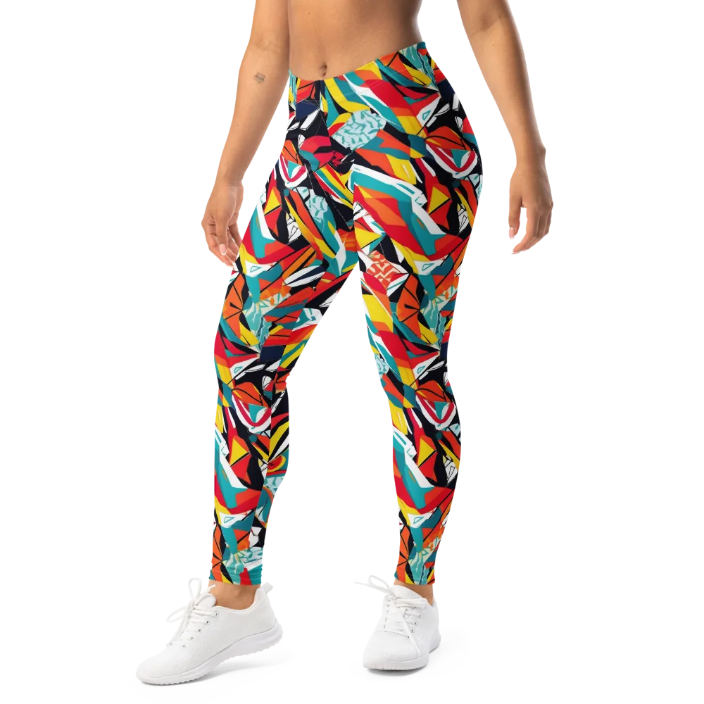 Spectrum Fracture on Leggings — Left Front