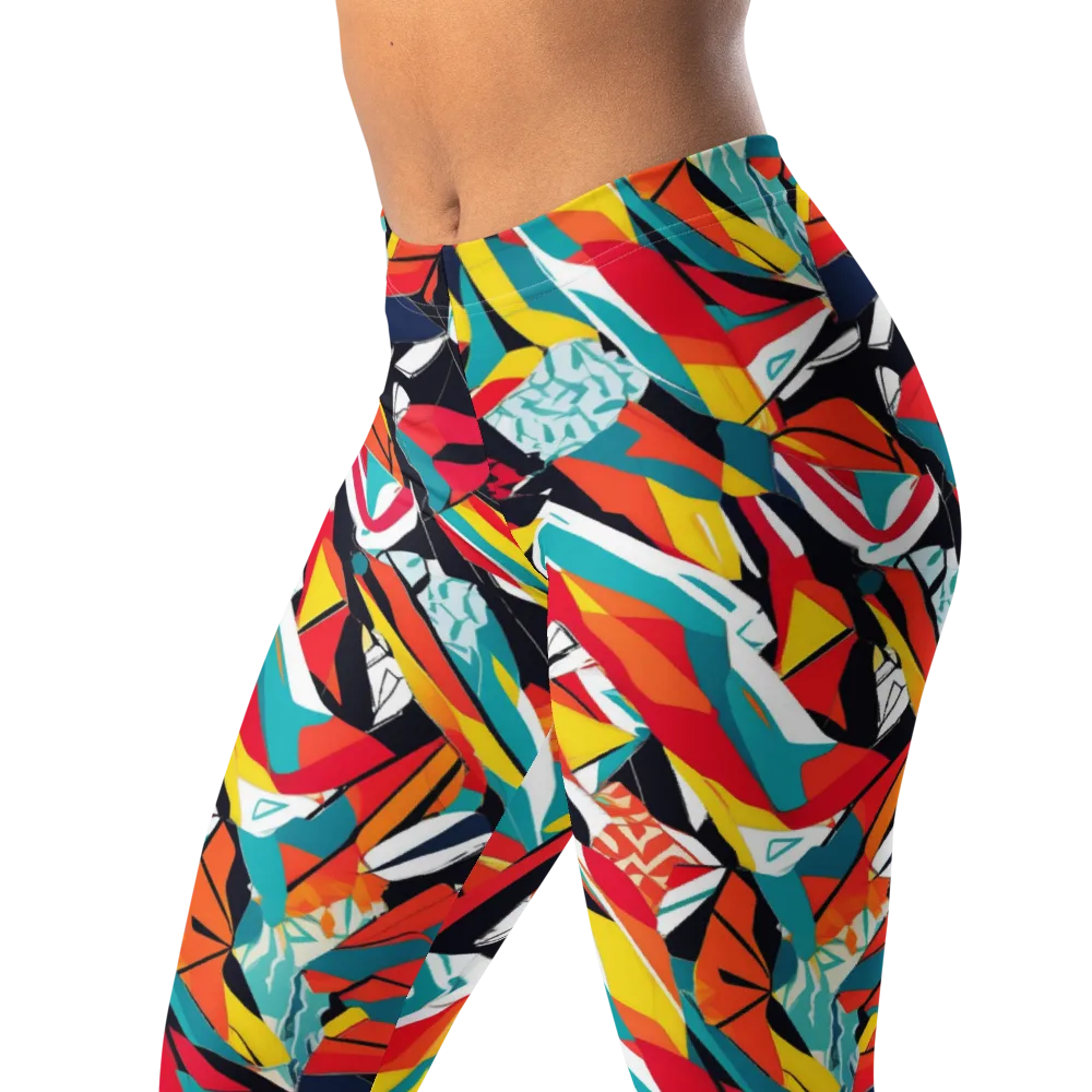 Spectrum Fracture on Leggings — Left Front