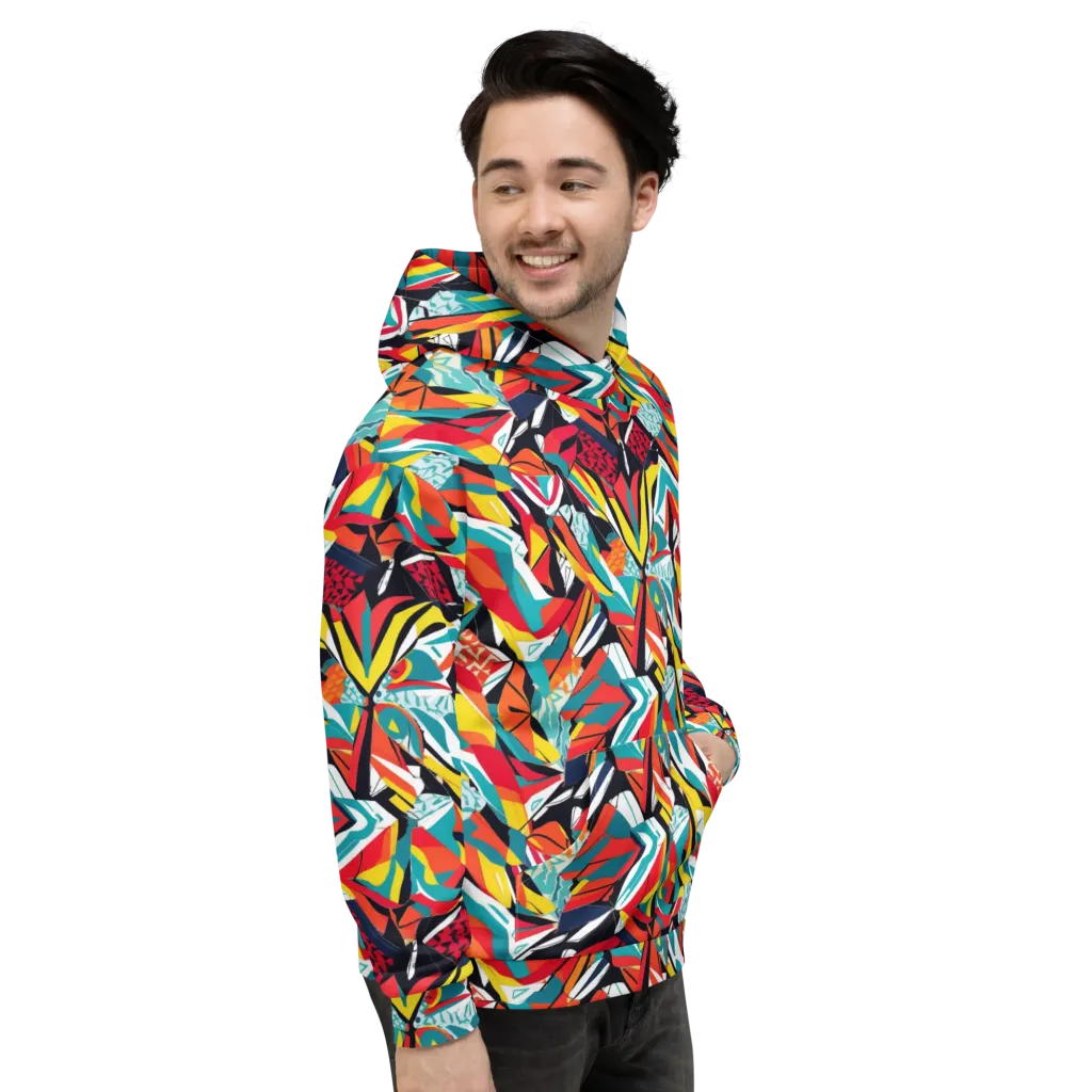 Spectrum Fracture on Hoodie — Right