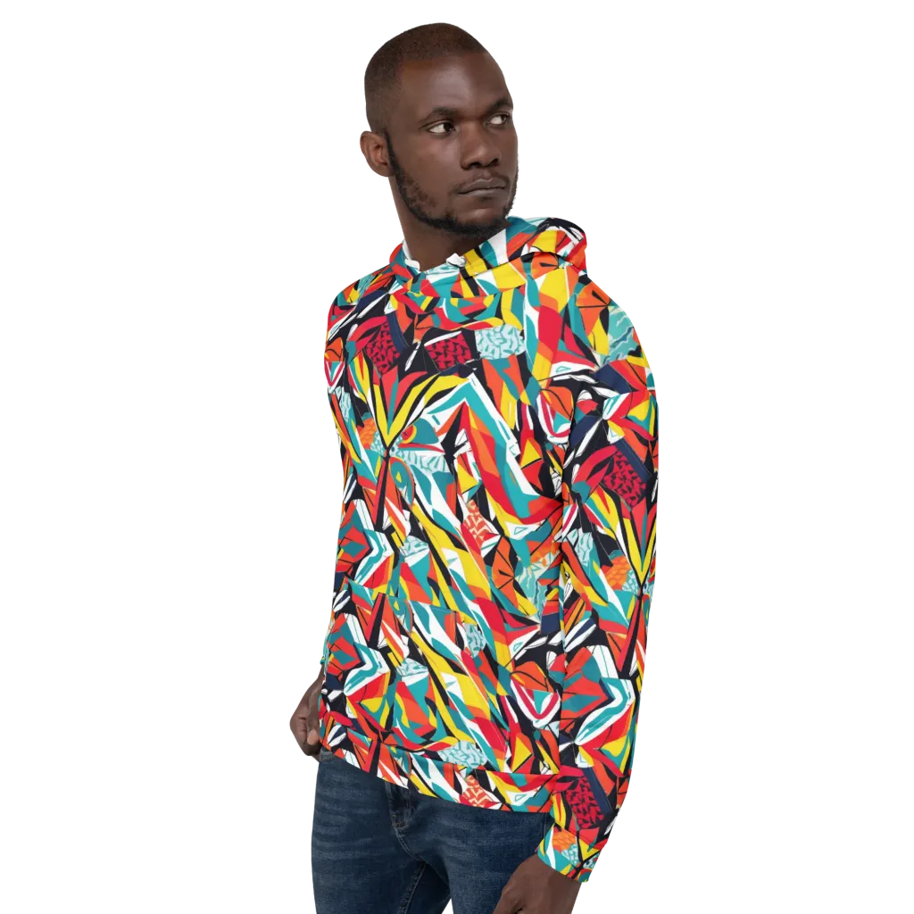 Spectrum Fracture on Hoodie — Left