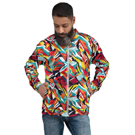 Spectrum Fracture on a Bomber Jacket