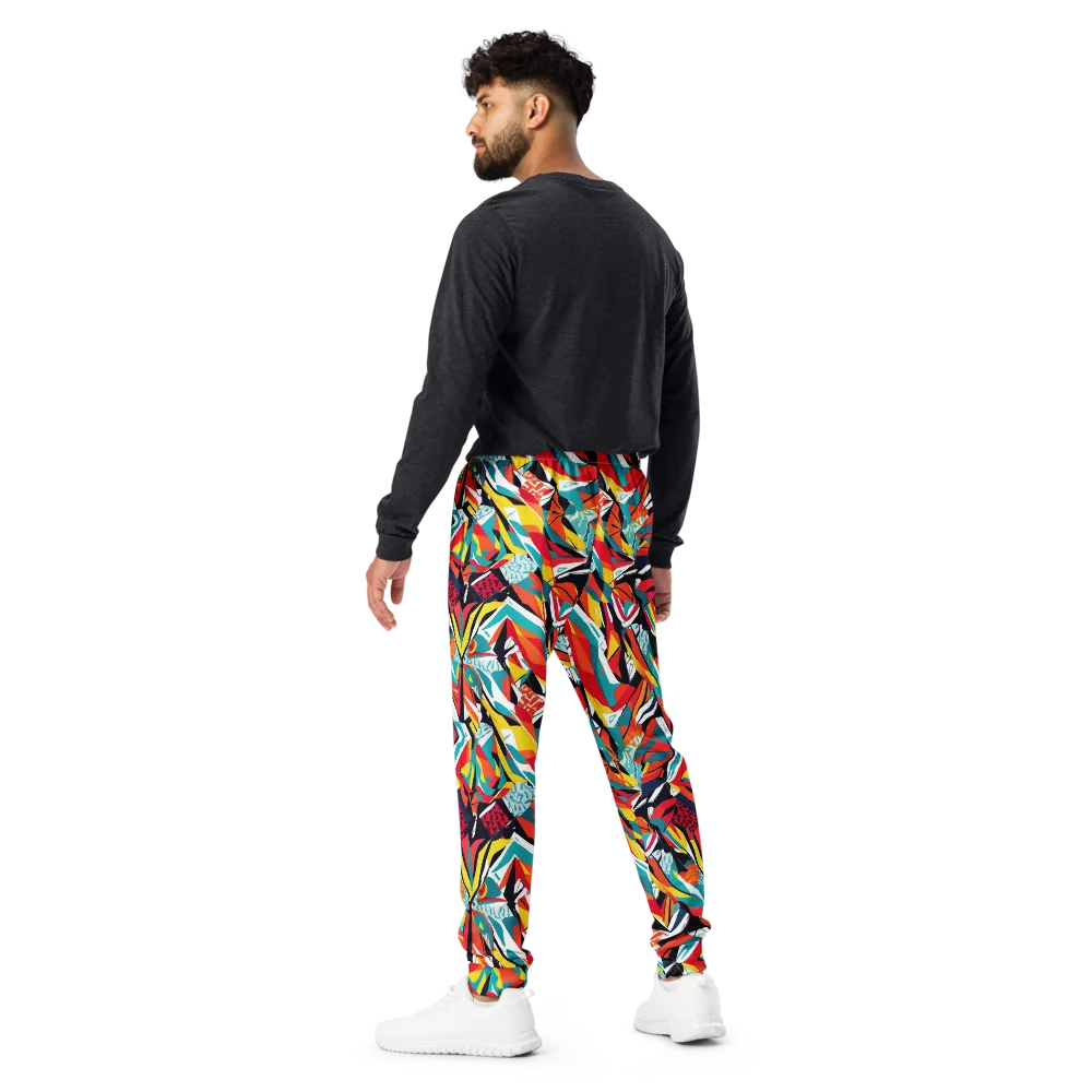 Spectrum Fracture on Men's Joggers — Back