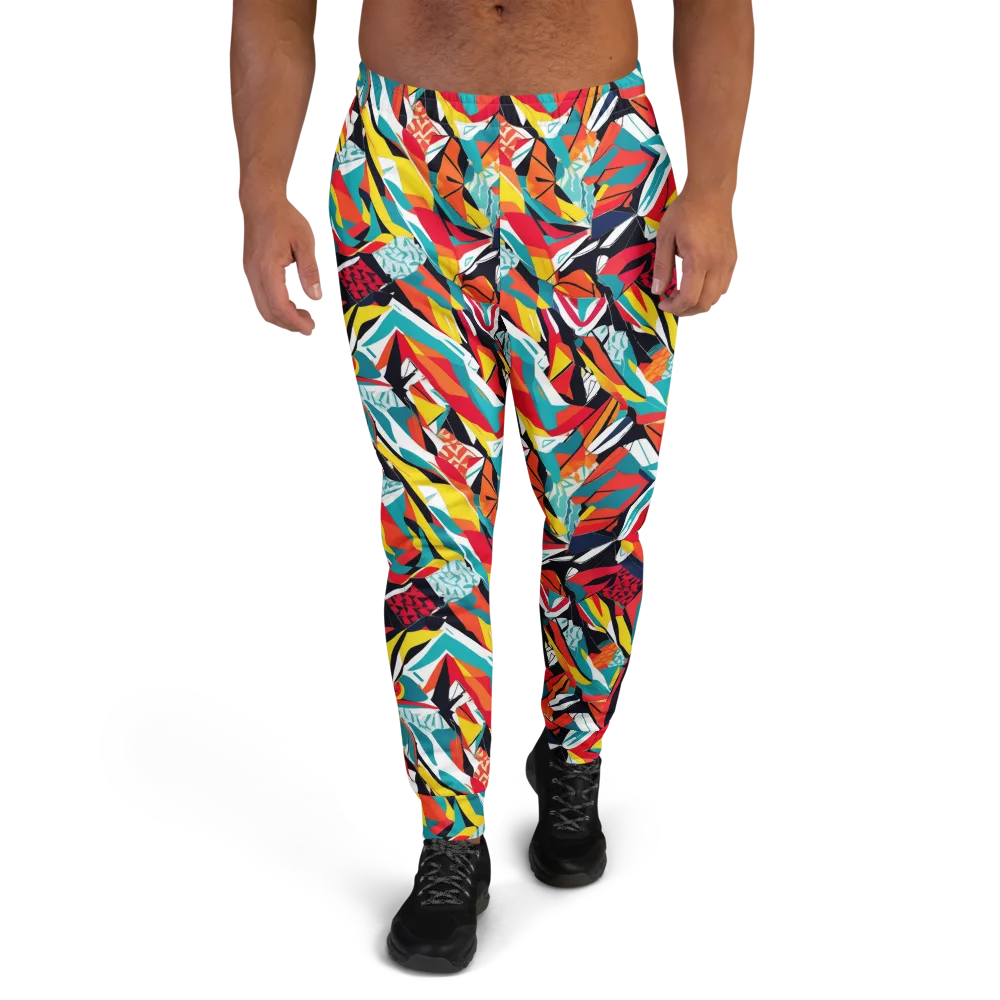 Spectrum Fracture on Men's Joggers — Front