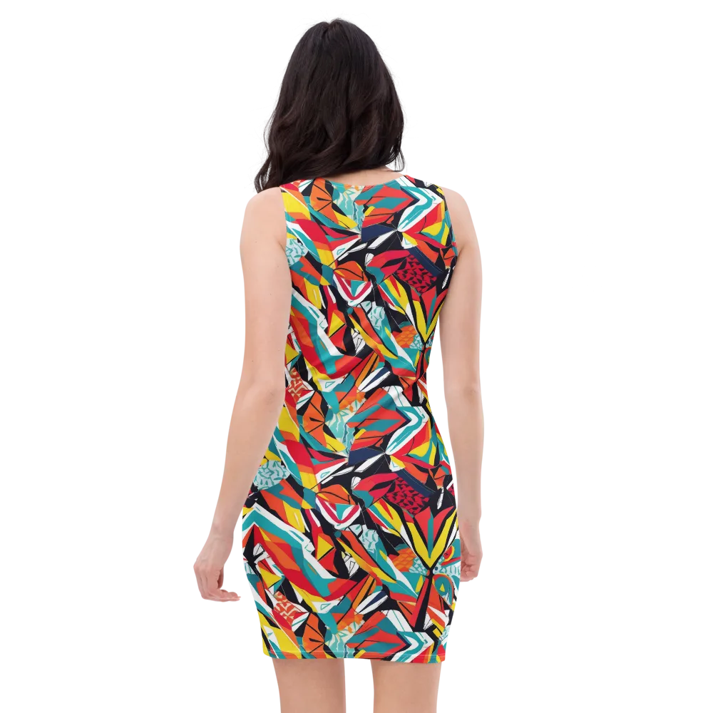 Spectrum Fracture on Bodycon Dress — Back