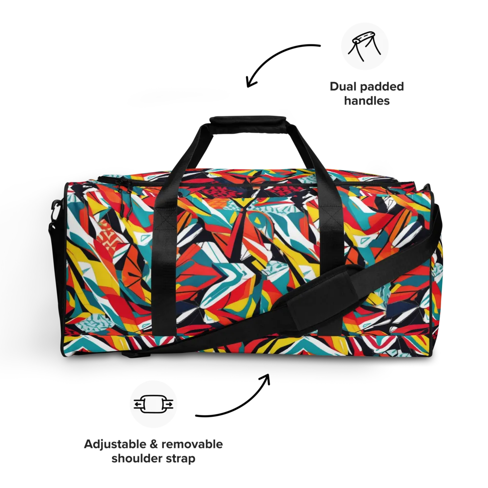 Spectrum Fracture on Duffle Bag — Front