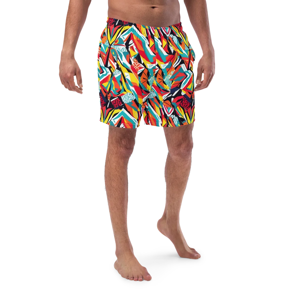Spectrum Fracture on Swim Trunks — Front