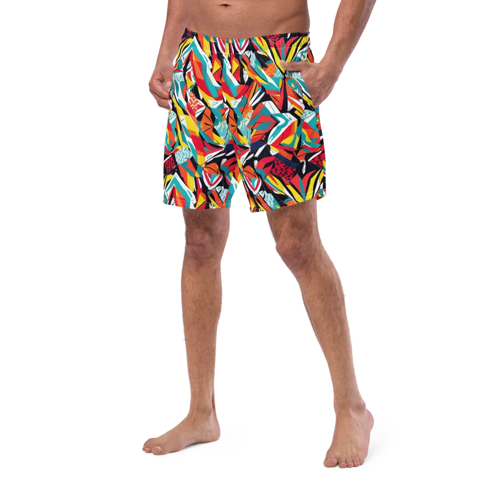 Spectrum Fracture on Swim Trunks — Left Front