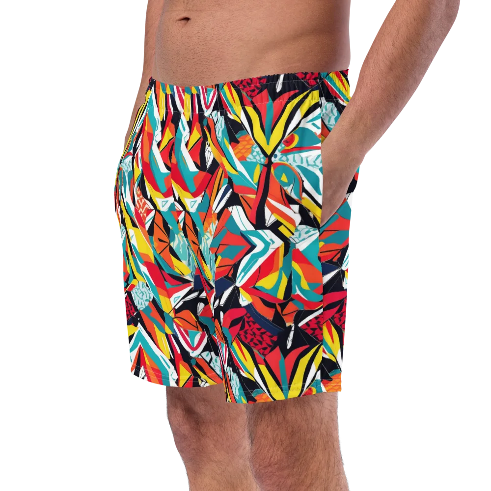 Spectrum Fracture on Swim Trunks — Left Front