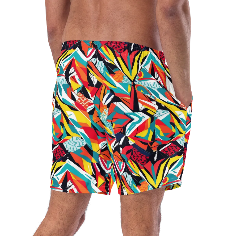 Spectrum Fracture on Swim Trunks — Right Back