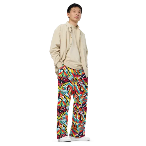 Spectrum Fracture on a Wide-Leg Pants