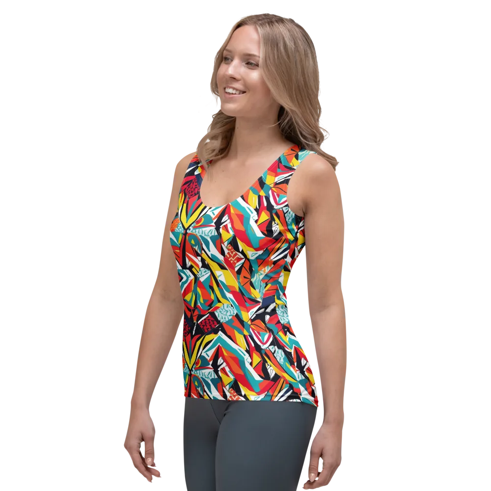 Spectrum Fracture on Women's Tank Top — Left Front