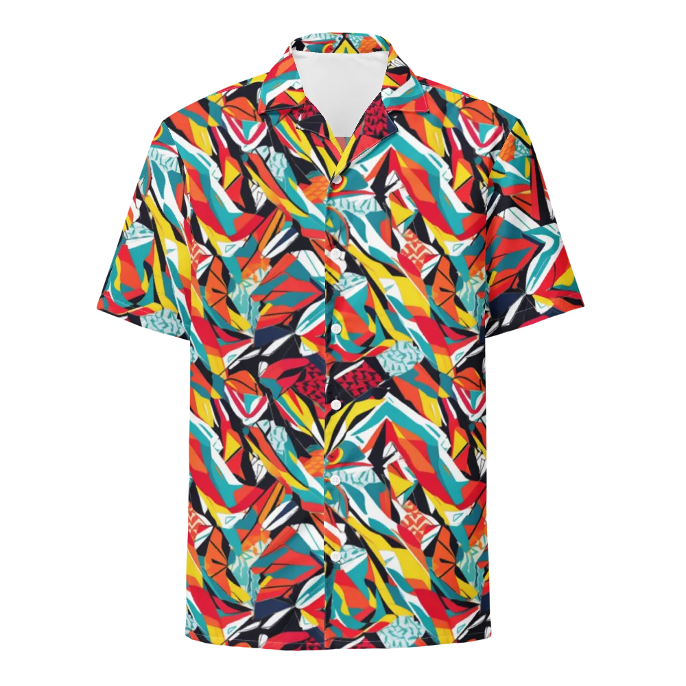 Spectrum Fracture on Button Shirt — Front