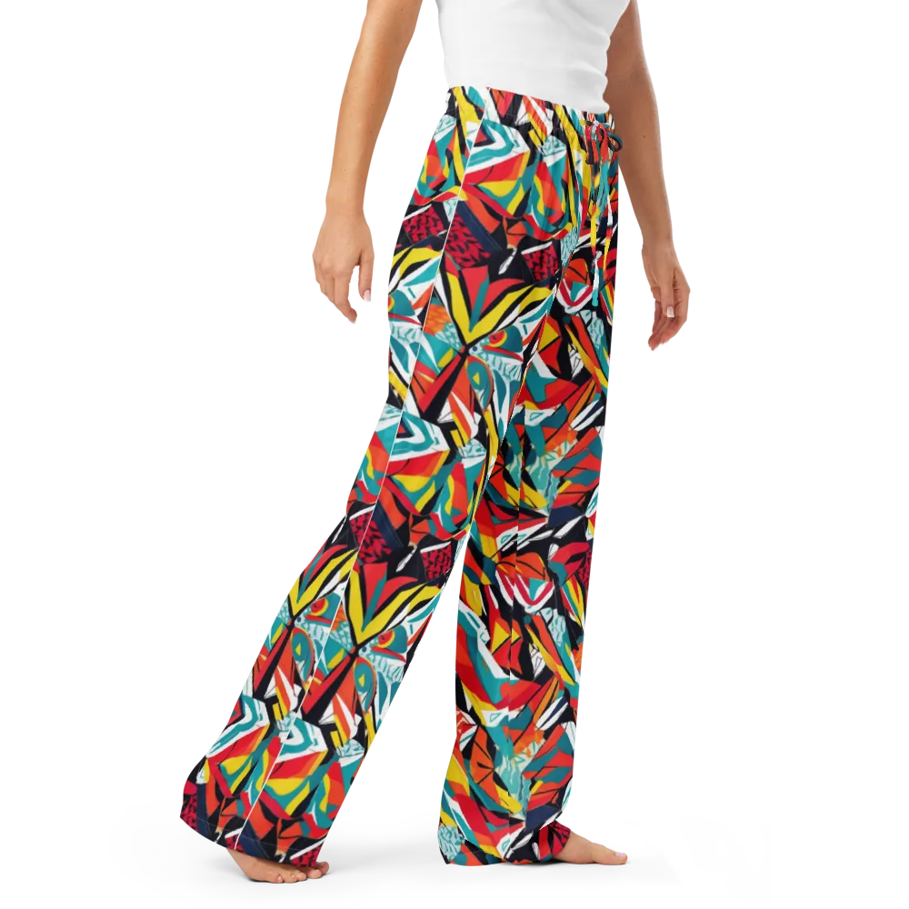 Spectrum Fracture on Women's Pajama Pants — Right Front
