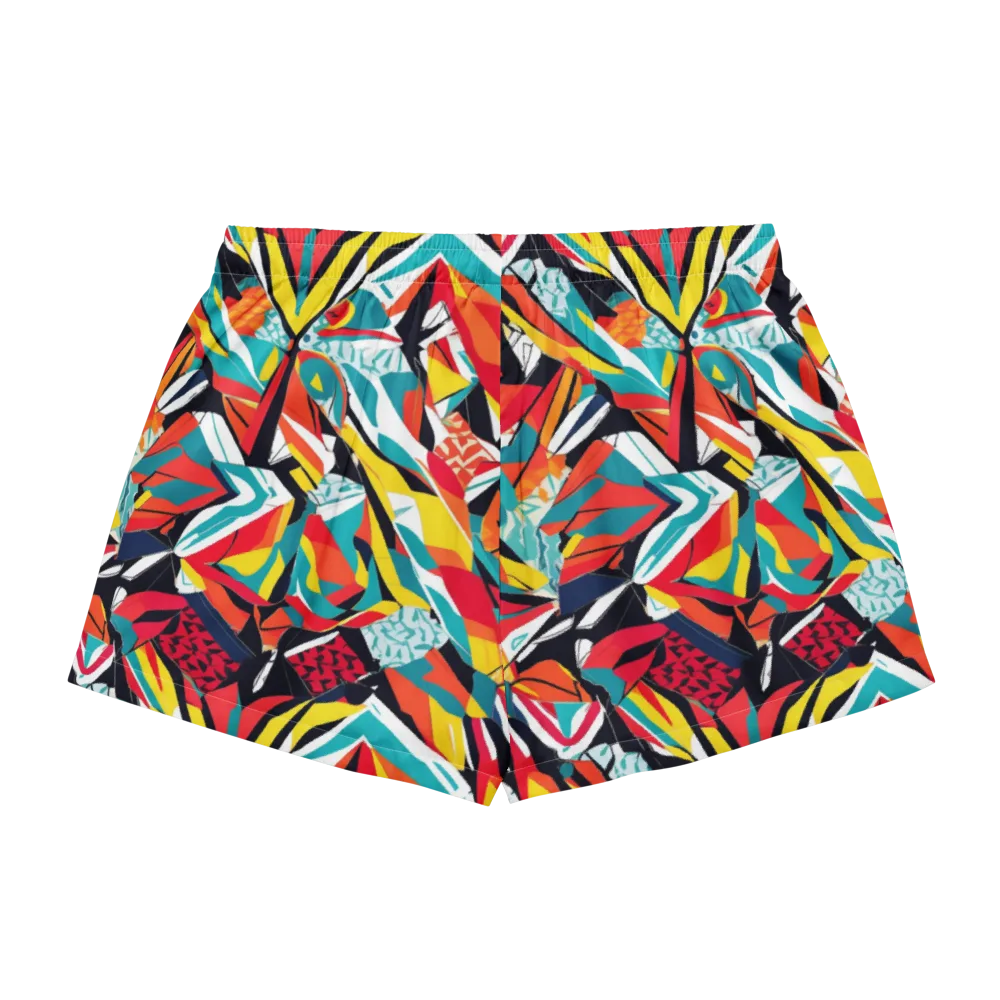 Spectrum Fracture on Women's Pajama Shorts — Back