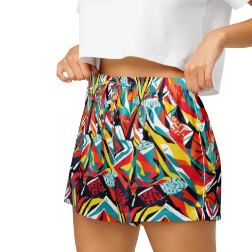 Spectrum Fracture on a Women's Pajama Shorts