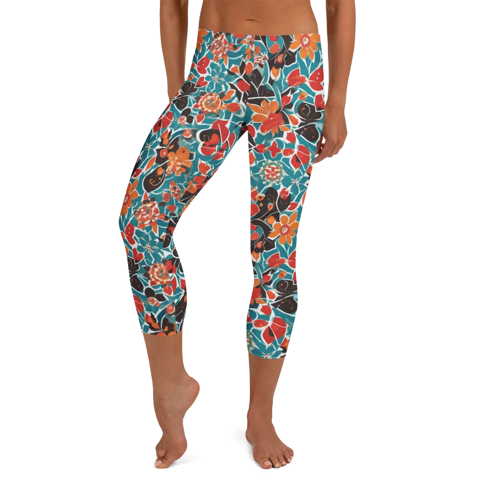 Carmine Canopy on Capri Leggings — Front