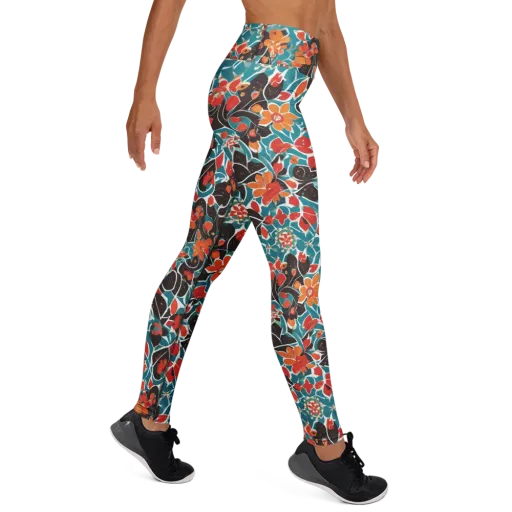Carmine Canopy on a Yoga Leggings