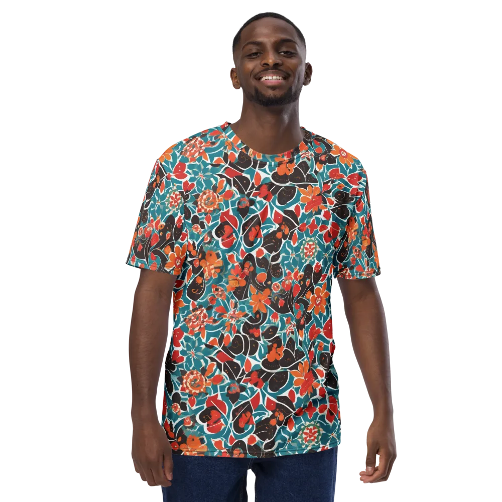 Carmine Canopy on Men's Crew Neck T-Shirt — Front