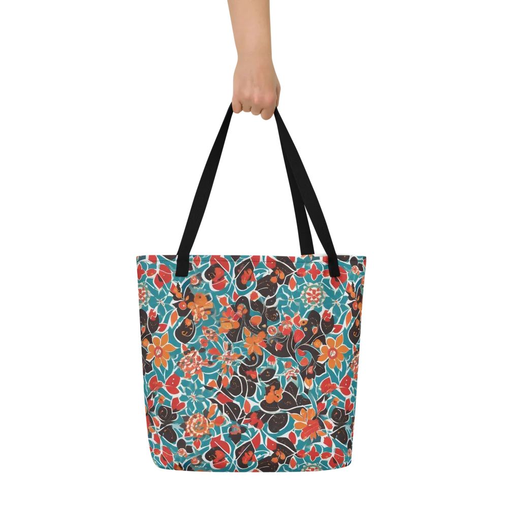 Carmine Canopy on Large Tote Bag W/ Pocket — Front