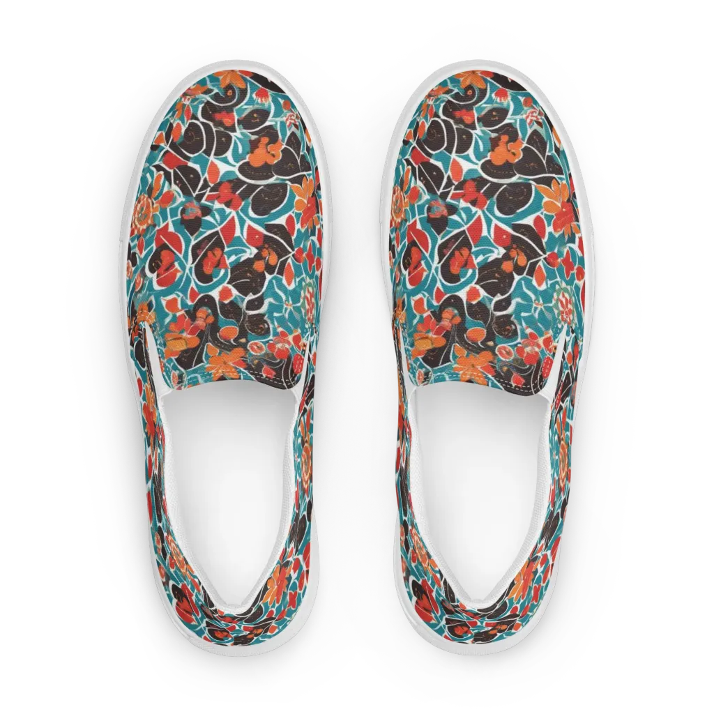 Carmine Canopy on Women's Slip-On Canvas Shoes — Front