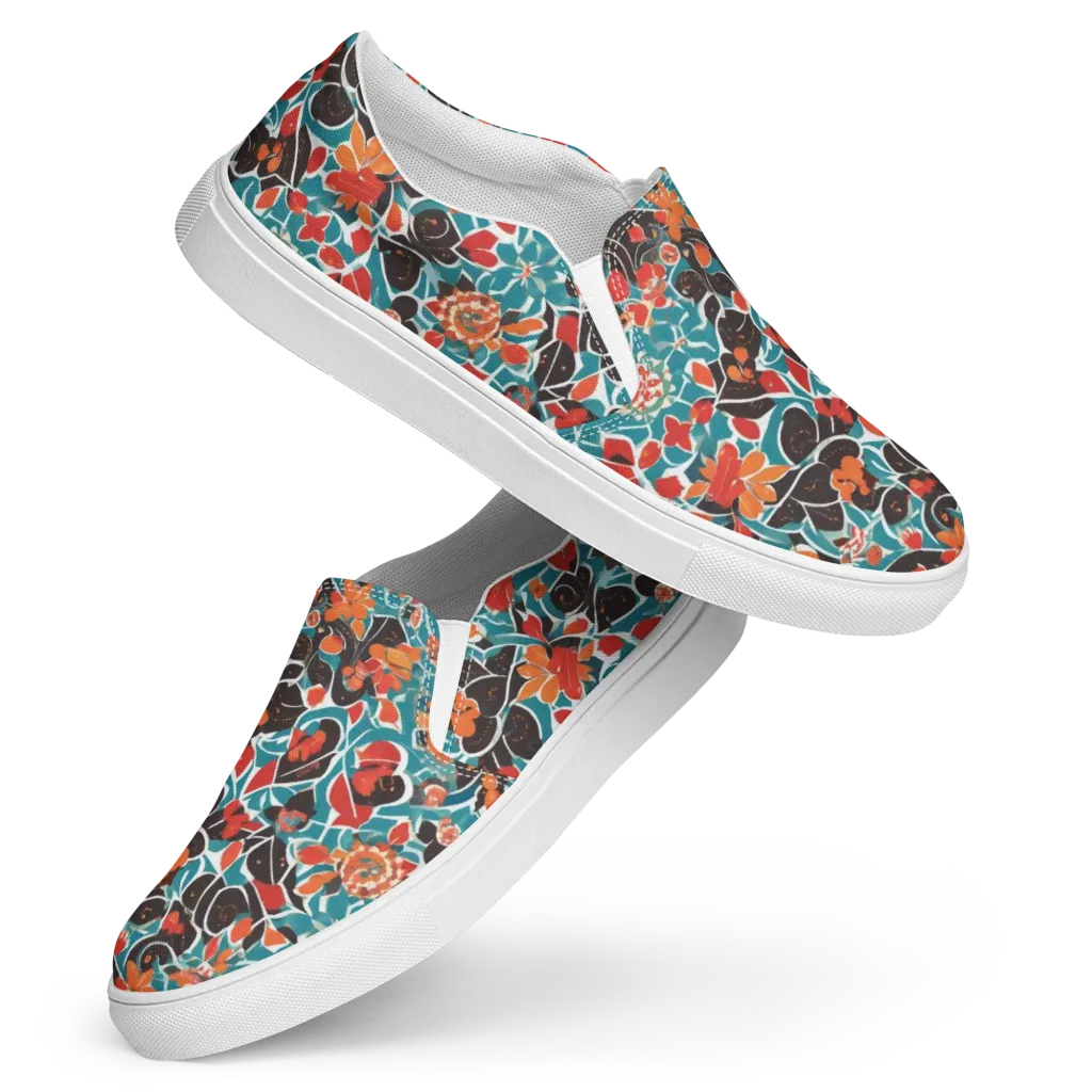 Carmine Canopy on Women's Slip-On Canvas Shoes — Front