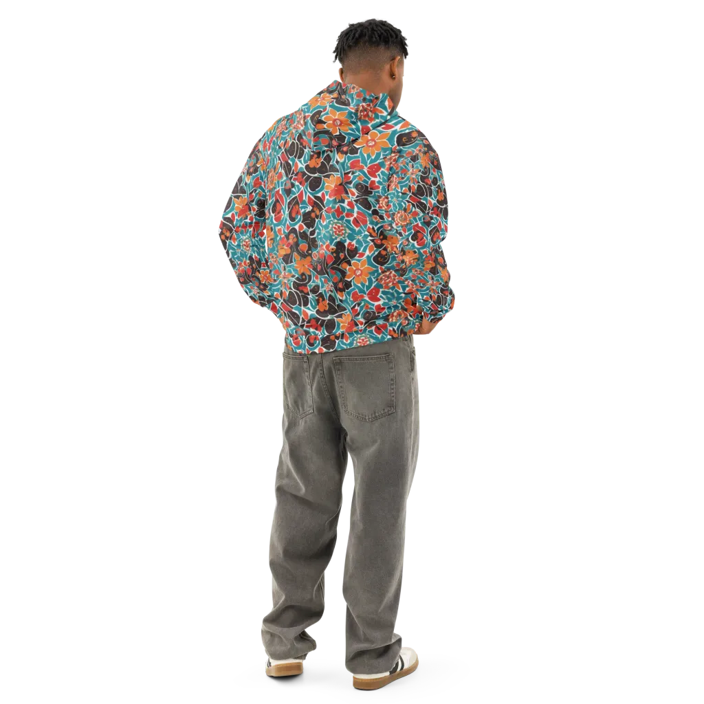 Carmine Canopy on Cotton Hoodie — Back