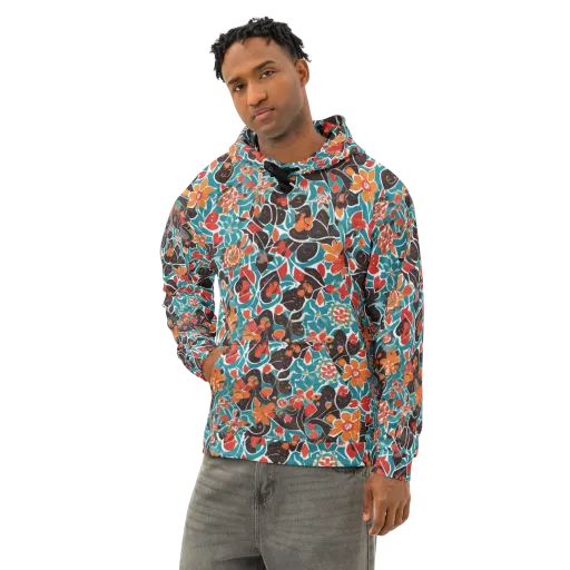 Carmine Canopy on a Cotton Hoodie