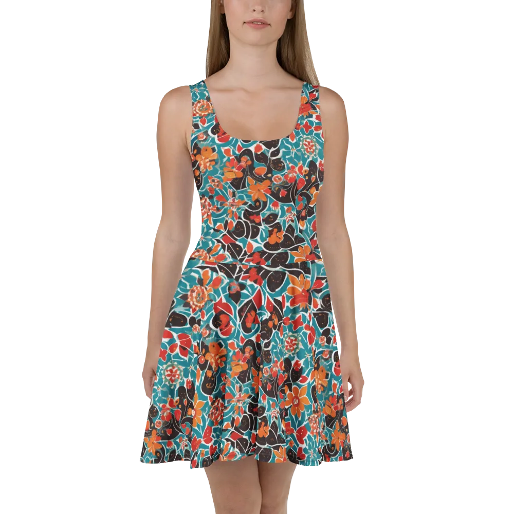 Carmine Canopy on Skater Dress — Front