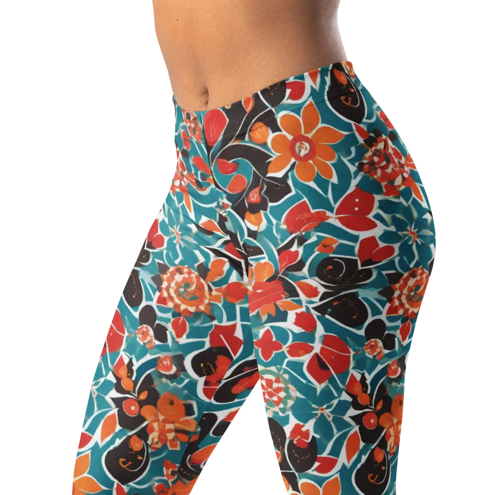 Carmine Canopy on Leggings — Left Front