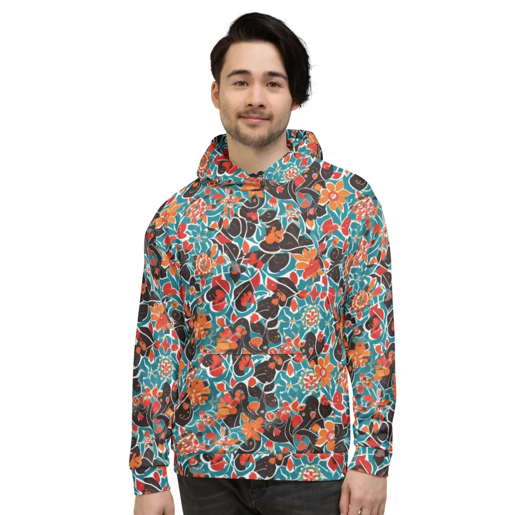 Carmine Canopy on Hoodie — Front