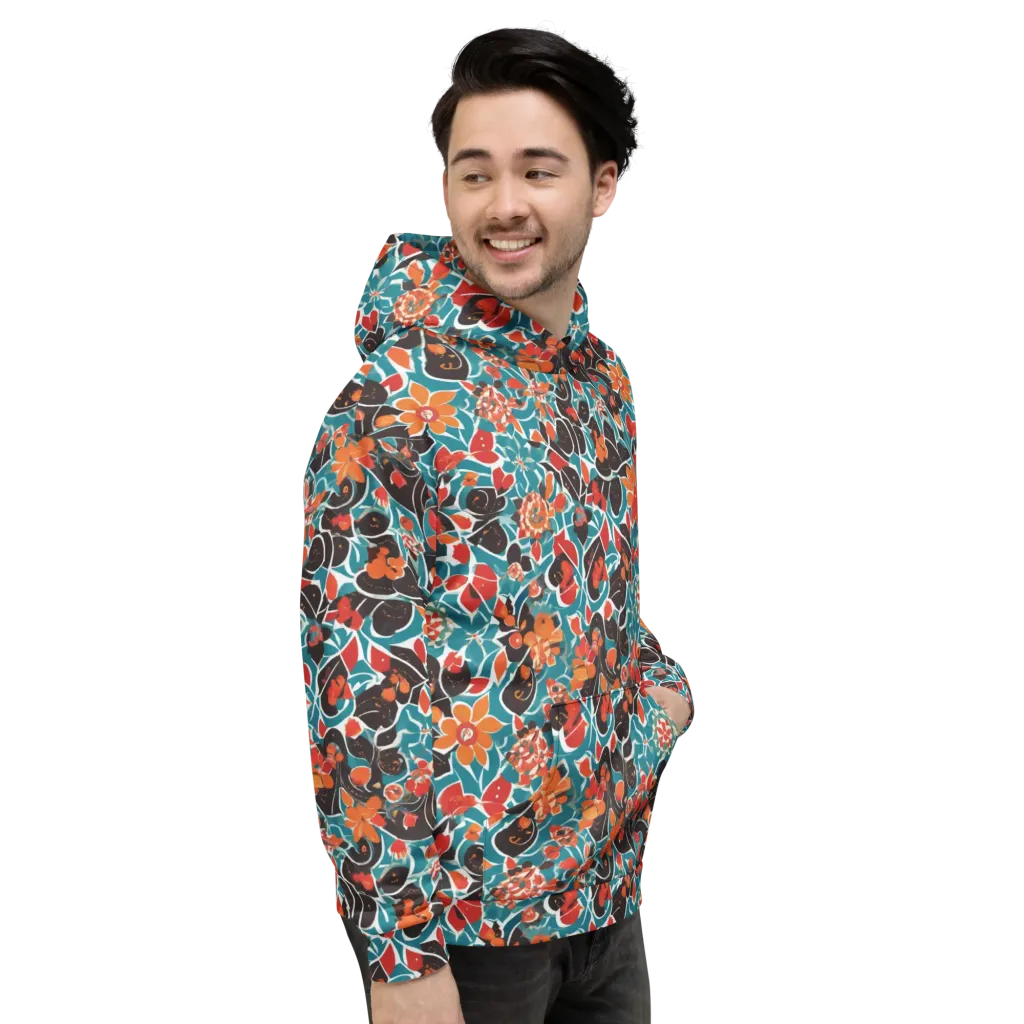 Carmine Canopy on Hoodie — Right