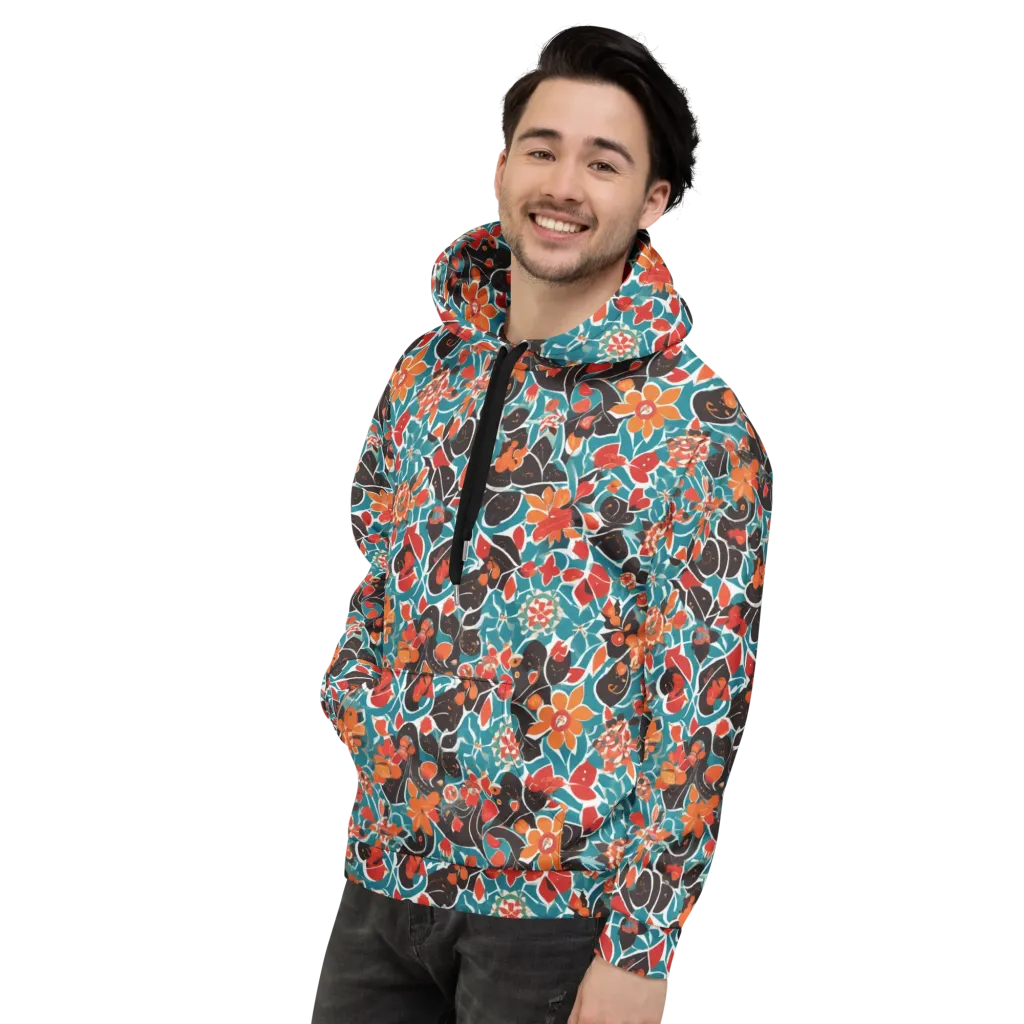 Carmine Canopy on Hoodie — Left