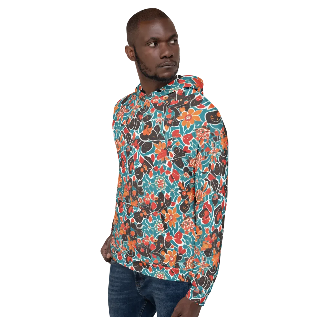 Carmine Canopy on Hoodie — Left